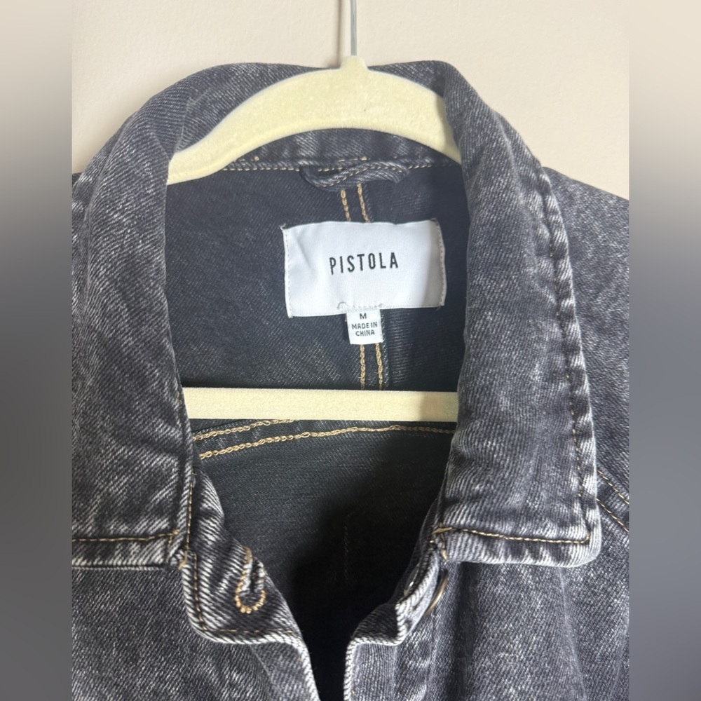 PISTOLA Hayden Raglan Sleeve Jacket Nightcap Acid Denim - Picture 8 of 15